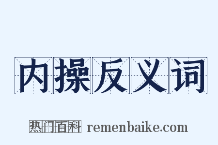 内操反义词是什么意思的图片